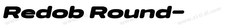 Redob Round字体转换